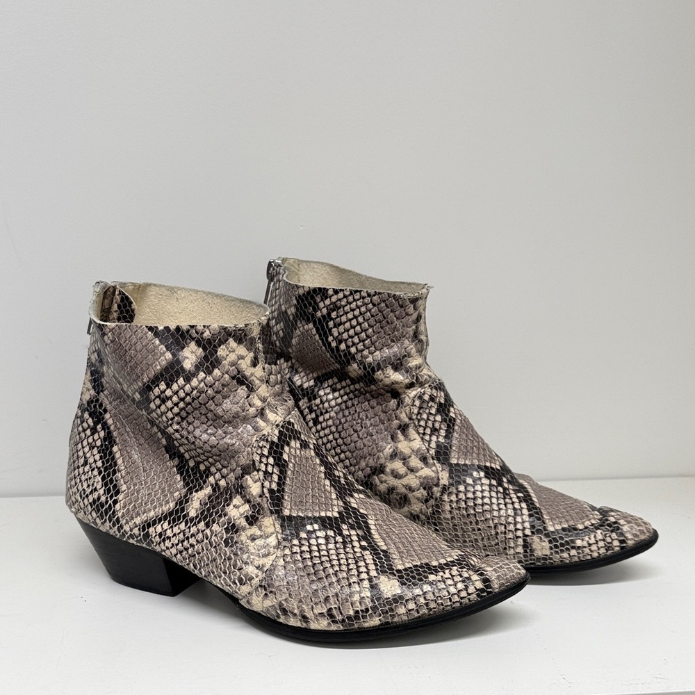 Steve Madden Snakeskin Ankle Boots